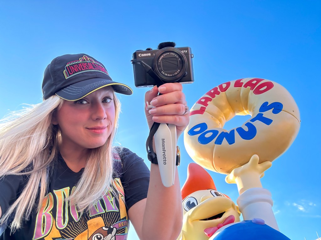 jackie with vlogging camera